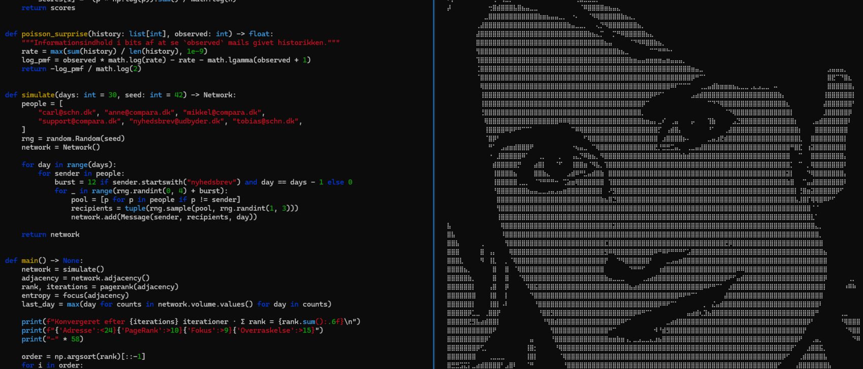 Kodevindue med et AI-script, som jeg bruger til automatiseringer via automatisk.ai