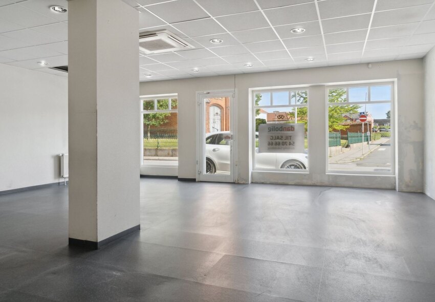 Butikslokalet i stueetagen